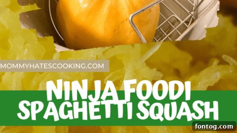 Perfect Spaghetti Squash in Your Ninja Foodi 8 ninja foodi spaghetti squash pin image
