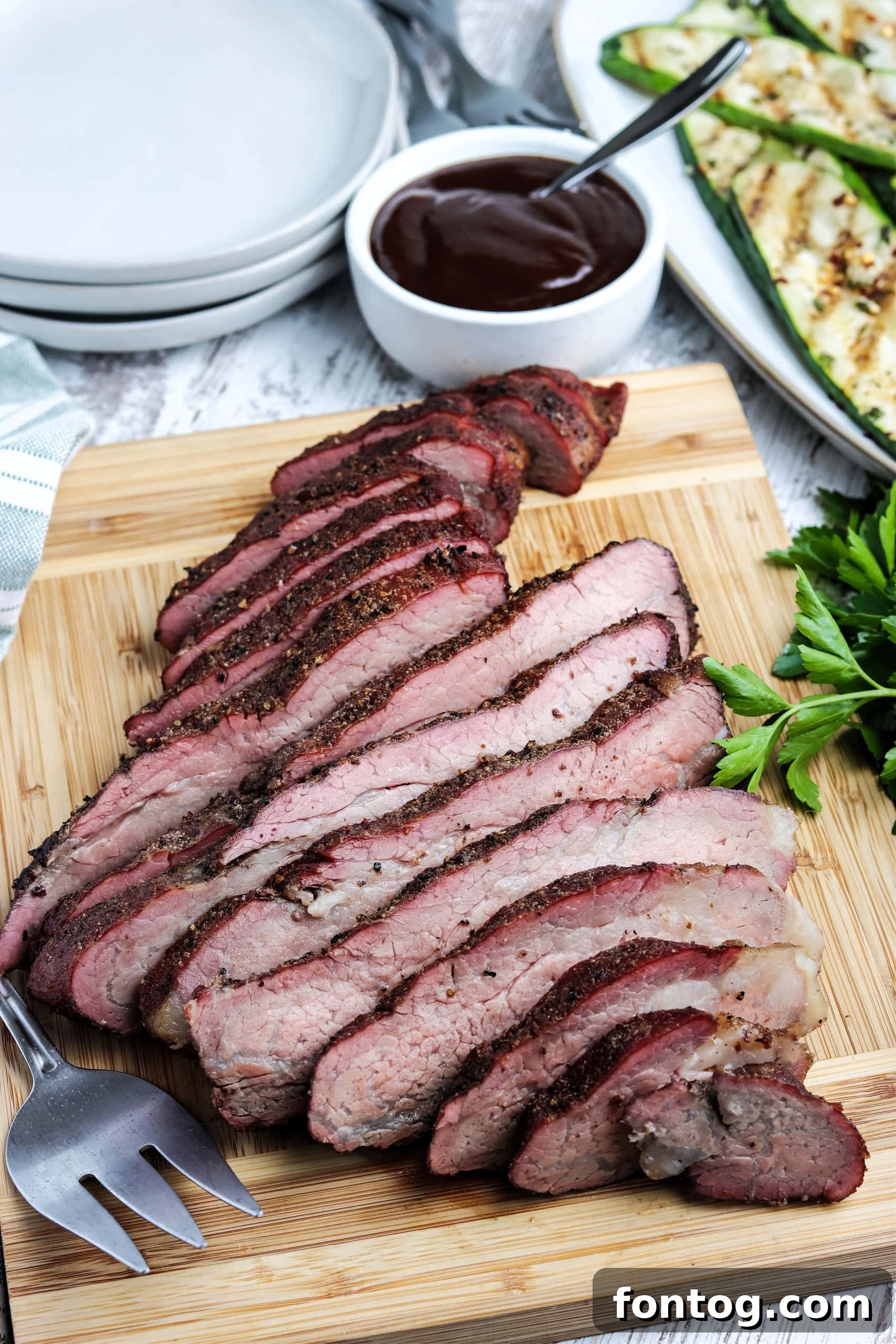 Pellet Grill Smoked Tri Tip