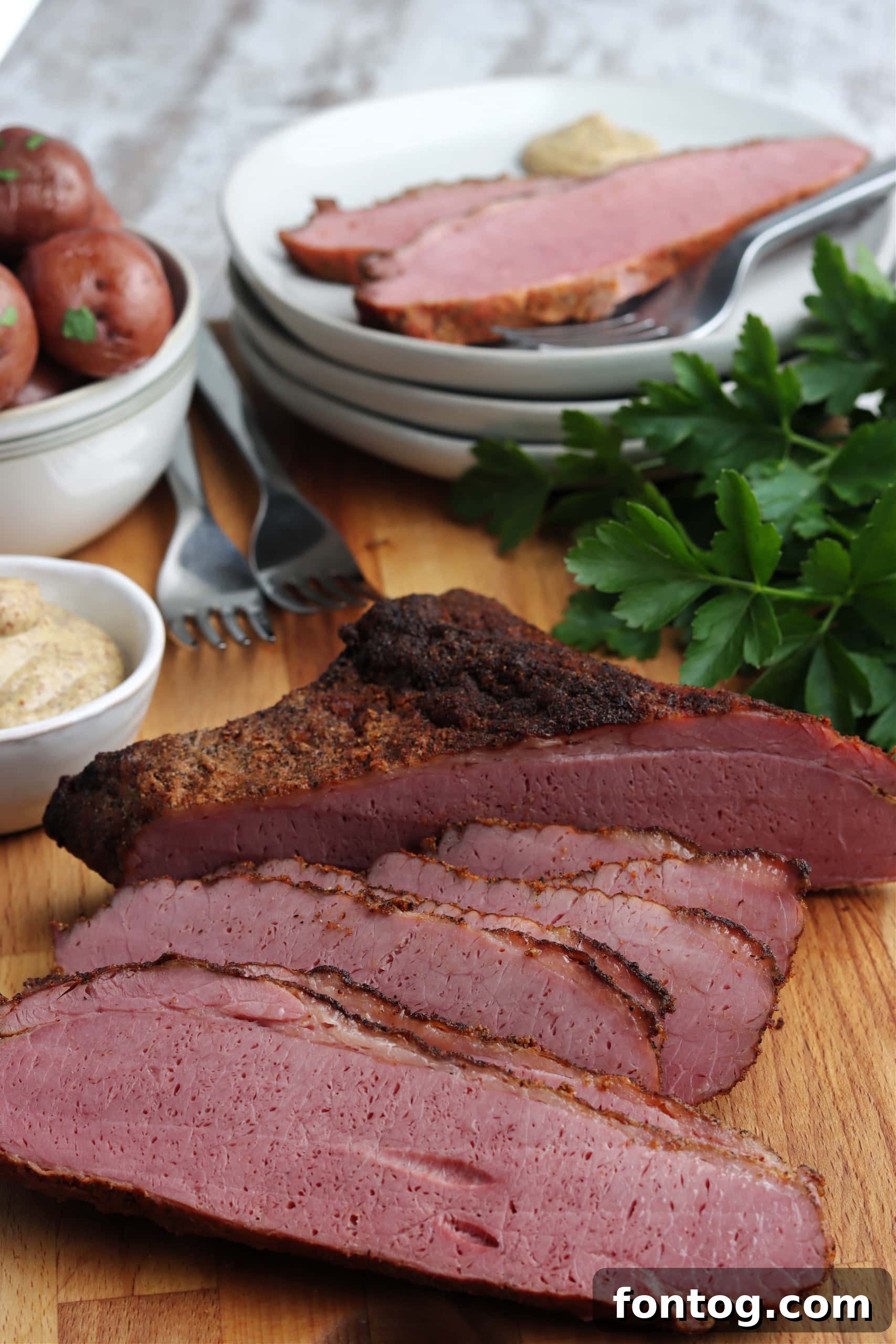 Pellet Grill Smoked Corned Beef