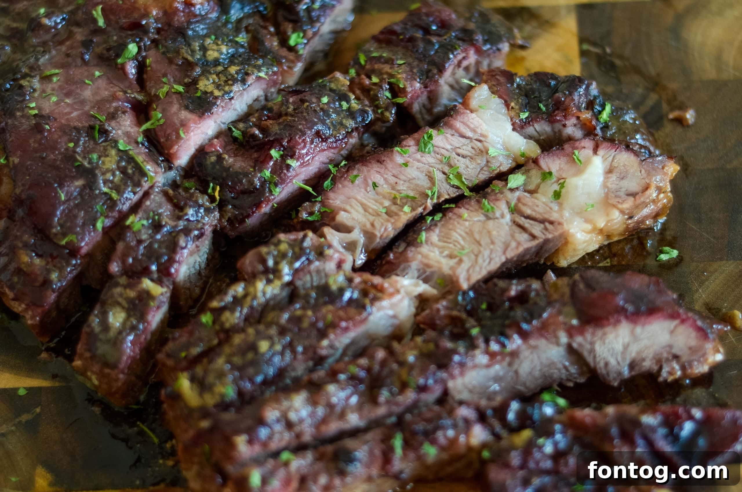 Smoked Roast Beef on a plate