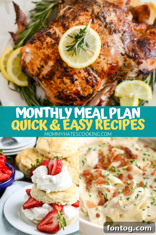 April Meal Plan 4 MENU PLAN