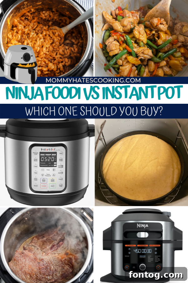 Ninja Foodi vs Instant Pot comparison image