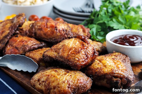 Plated smoked chicken thighs with a side, ready to be served.