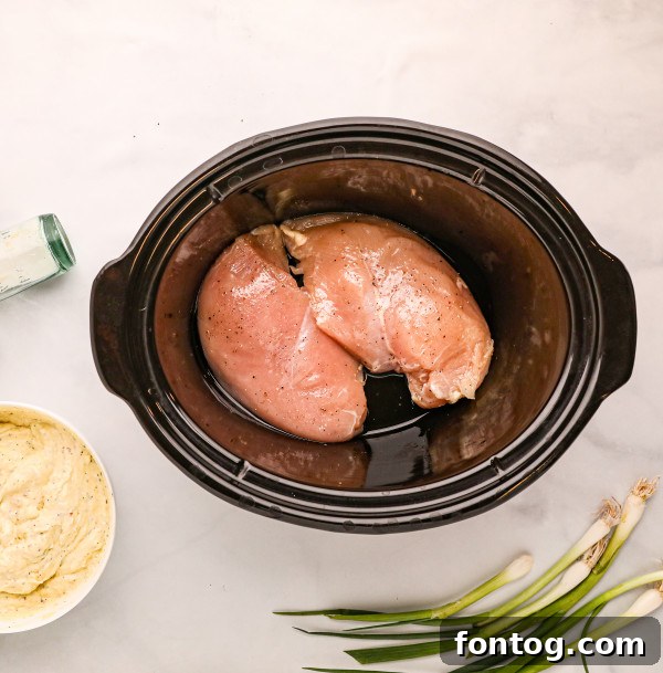 Effortless Slow Cooker Ranch Chicken 3 creamy crockpot ranch chicken with sides