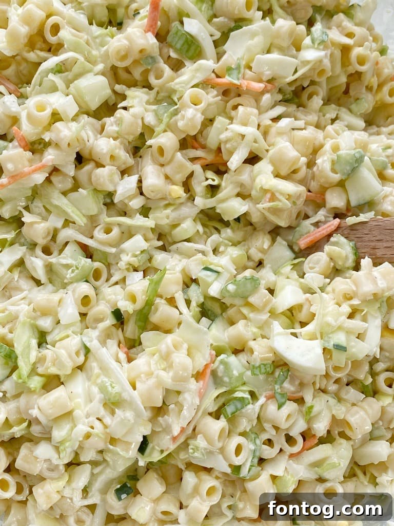 Coleslaw Pasta Salad
