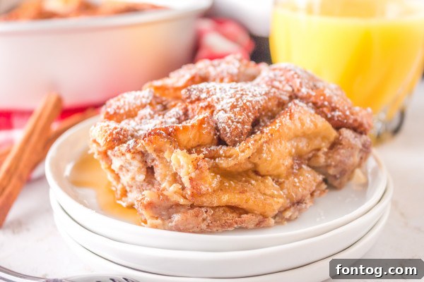 Ultimate Ninja Foodi French Toast Bake 8 Close-up of Ninja Foodi French Toast Casserole with toppings