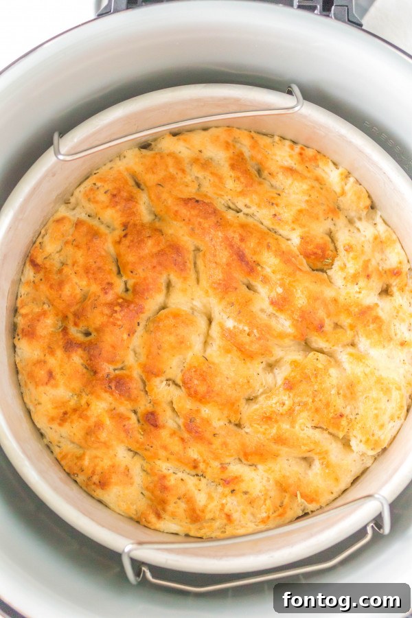 Ninja Foodi Focaccia on a cutting board