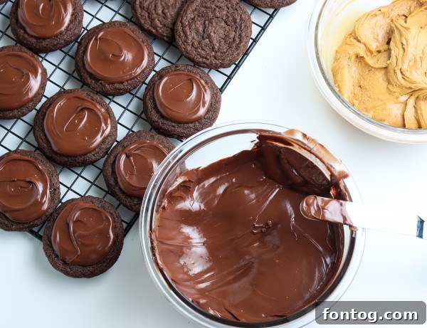 Gluten-free cookie dough scooped onto a baking sheet