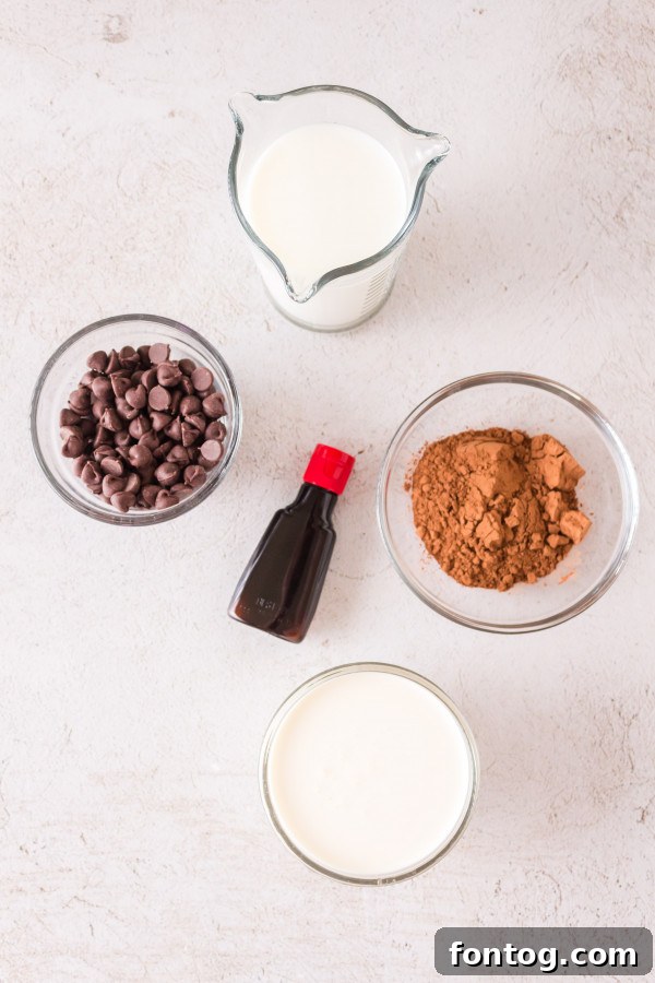 Creamy Ninja Foodi Hot Chocolate in a mug, ready to drink