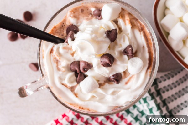 Ninja Foodi Hot Chocolate with a festive cookie, perfect winter pairing