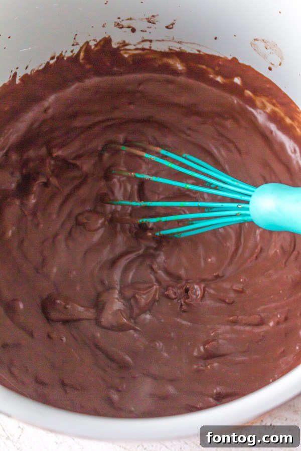 Close-up of creamy Ninja Foodi chocolate pudding