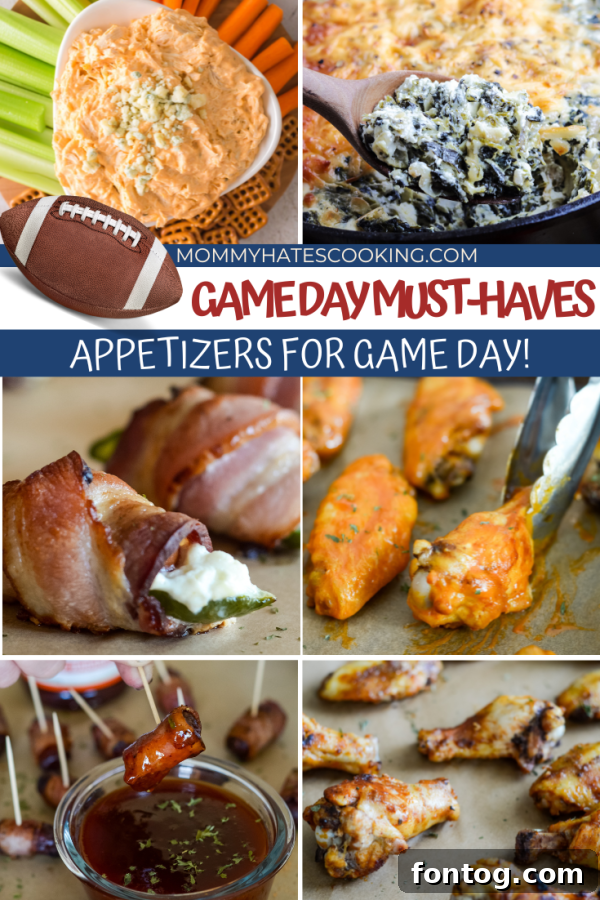 Appetizers for game day party