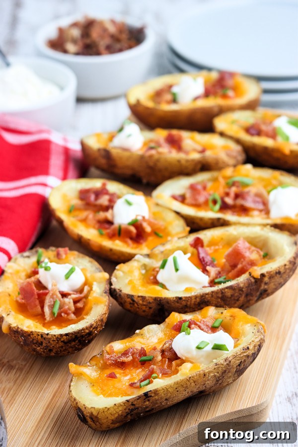 Loaded Potato Skins for game day
