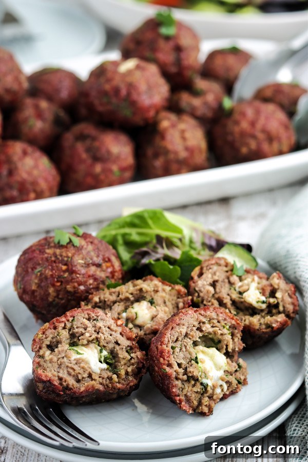 Smoked Stuffed Meatballs on a Pellet Grill