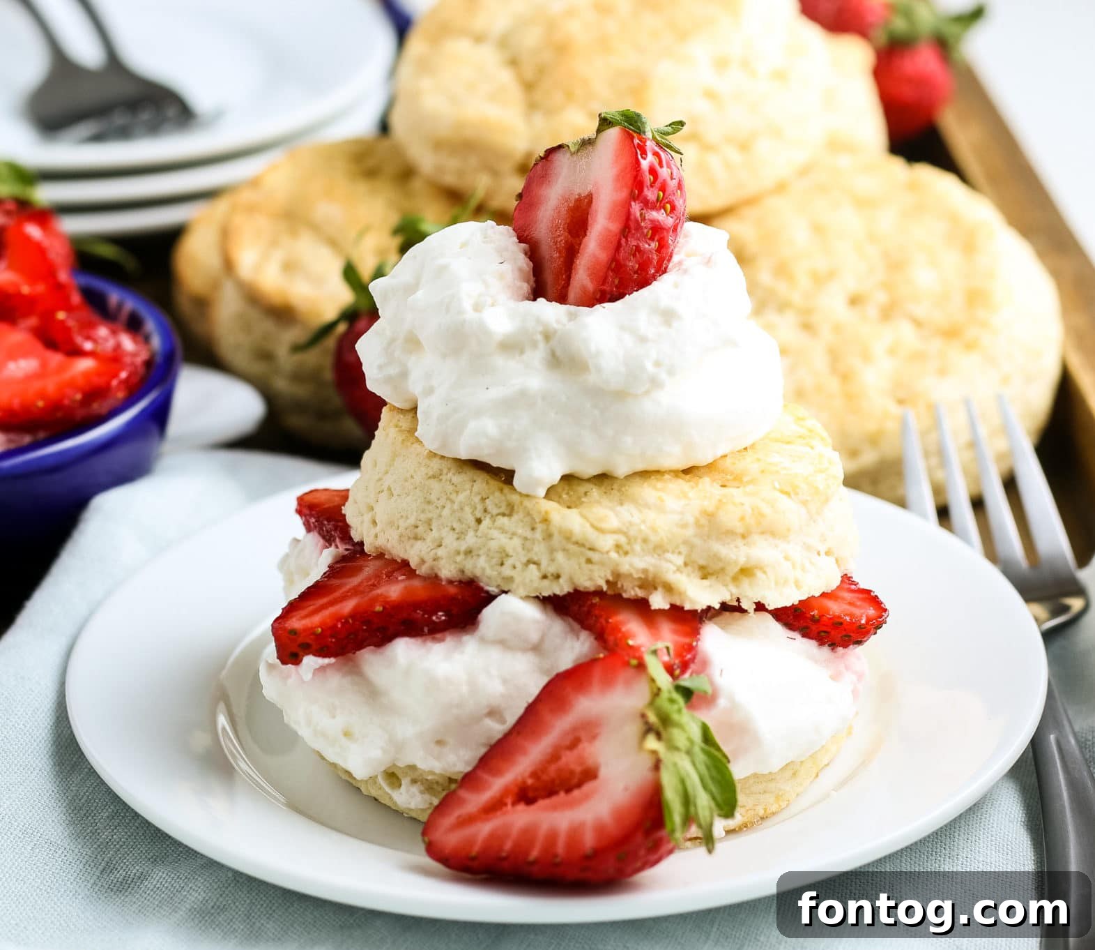 Delightful Gluten-Free Easter Desserts 12 Gluten-Free Strawberry Shortcake with fresh strawberries and whipped cream.