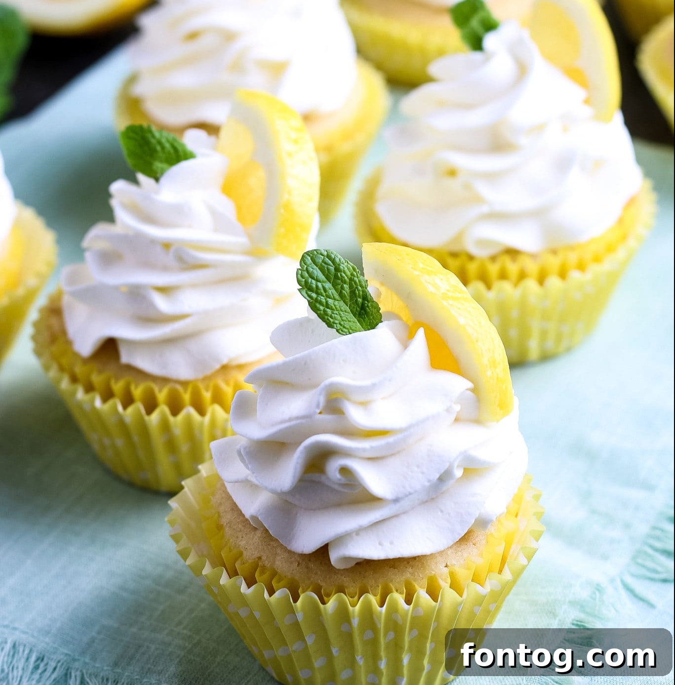Delightful Gluten-Free Easter Desserts 17 Gluten-Free Lemon Cupcakes with lemon frosting.
