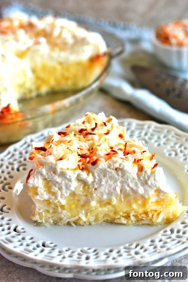 Delightful Gluten-Free Easter Desserts 21 Gluten-Free Coconut Cream Pie with whipped topping and toasted coconut.