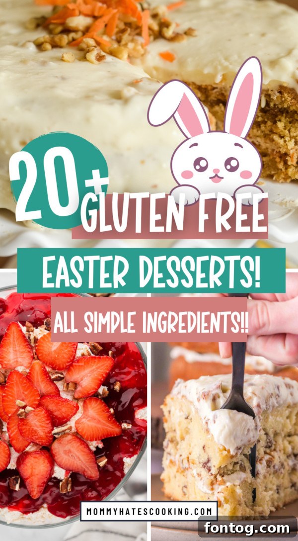 Delightful Gluten-Free Easter Desserts 27 A vibrant display of various gluten-free Easter desserts on a holiday table.