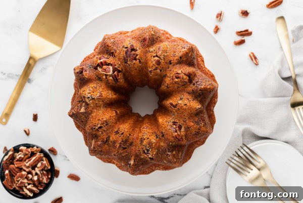 Delightful Gluten-Free Easter Desserts 4 A delicious slice of gluten-free pecan rum cake, a rich Easter dessert option.