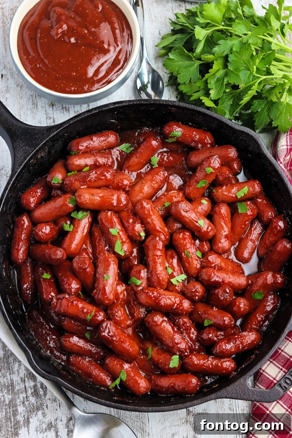 Pellet Grill Smoked Little Smokies: A delightful appetizer with a smoky flavor.