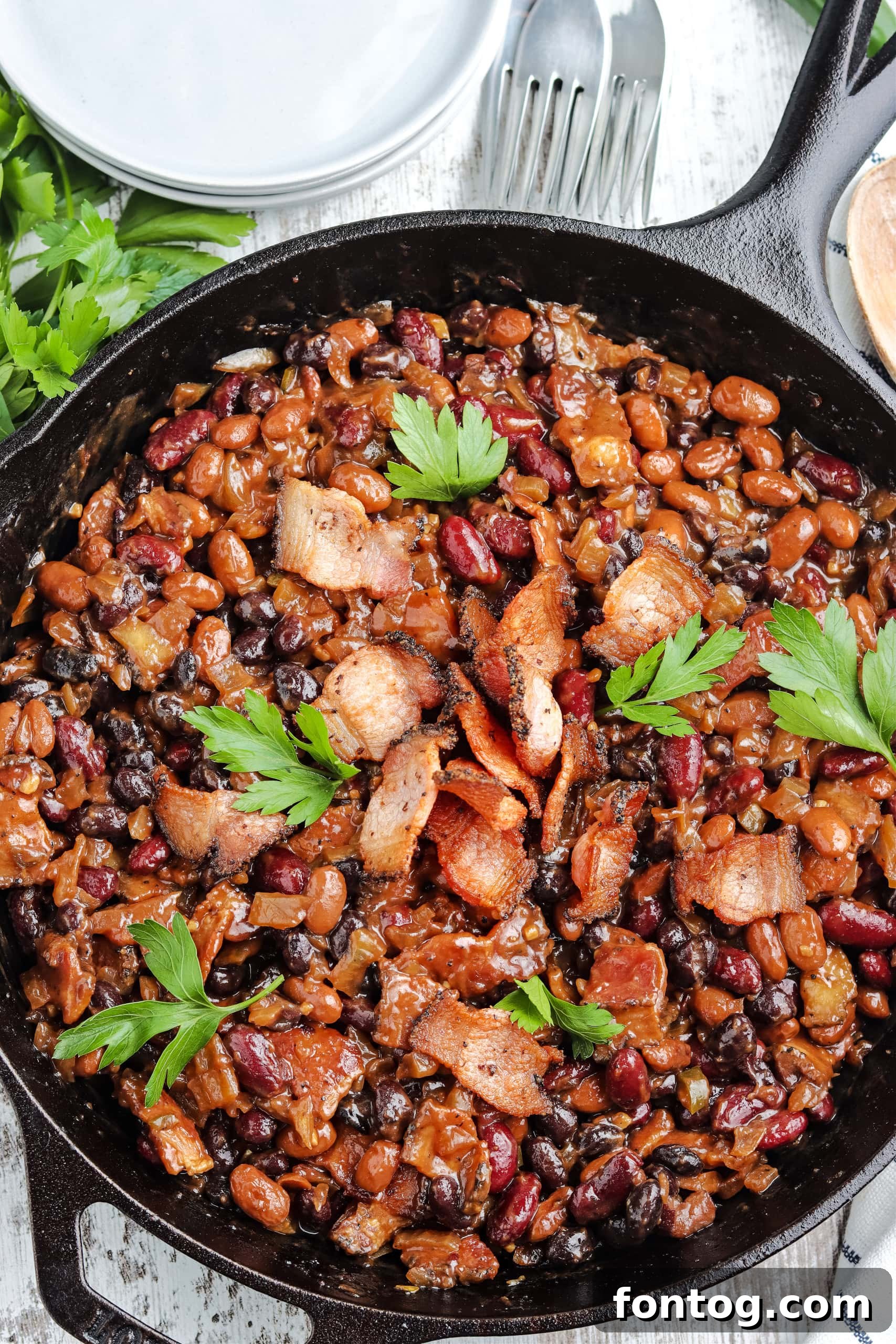 Smoked Baked Beans (Pellet Grill)