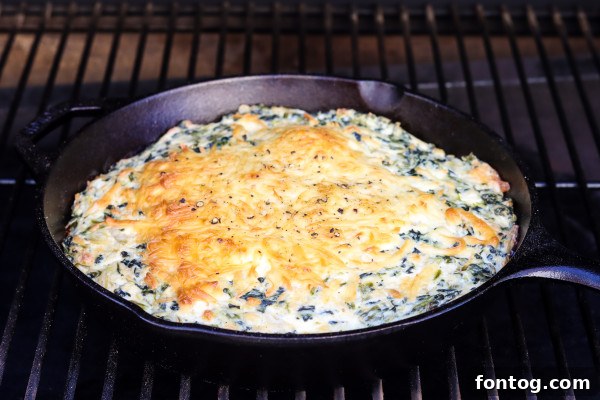 pellet grill side dish - Smoked Spinach Dip