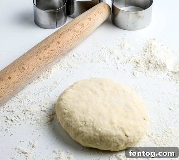 Close-up of gluten-free baking mix ingredients: flour, butter, salt, and baking powder