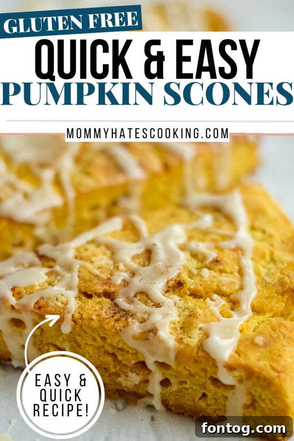 Gluten Free Pumpkin Scones Pin Graphic