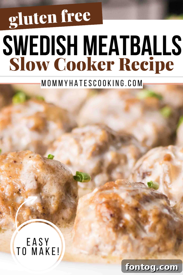 slow cooker gluten free swedish meatballs
