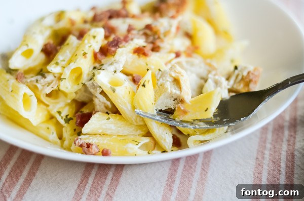gluten free chicken penne alfredo