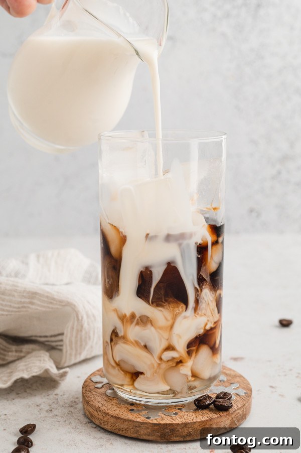 iced latte with milk