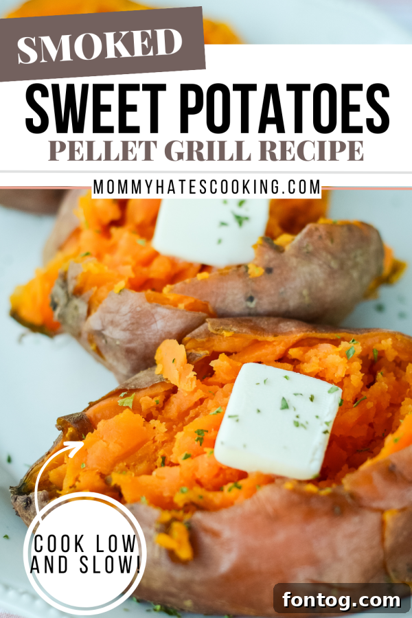 Ultimate Pellet Grill Smoked Sweet Potatoes 9 Promotional image for pellet grill smoked sweet potatoes, showcasing a vibrant and appealing dish.