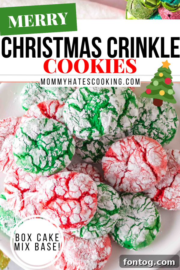 christmas crinkle cookies