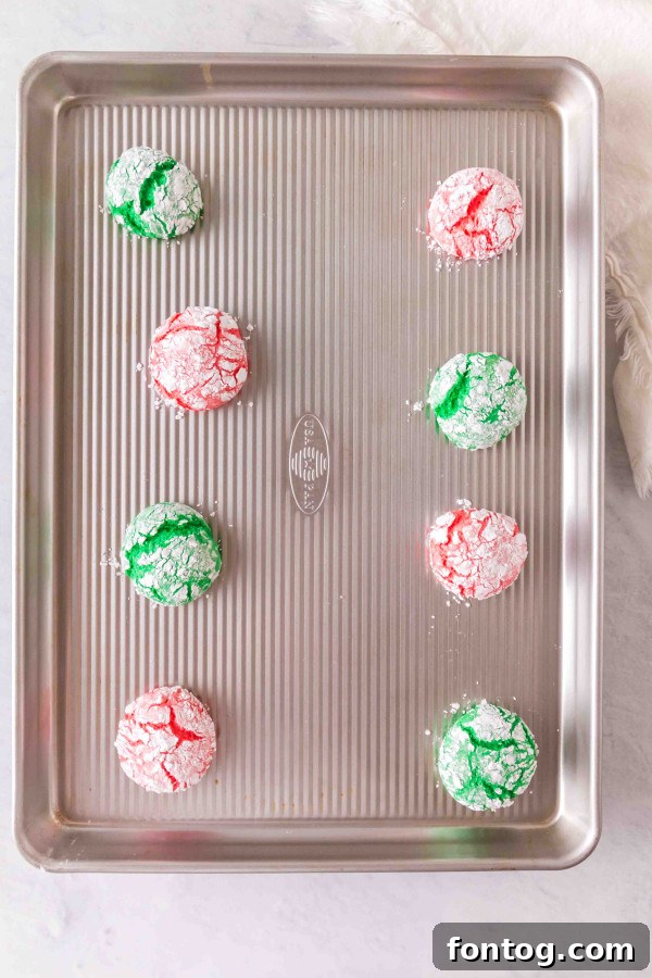 christmas crinkle cookies