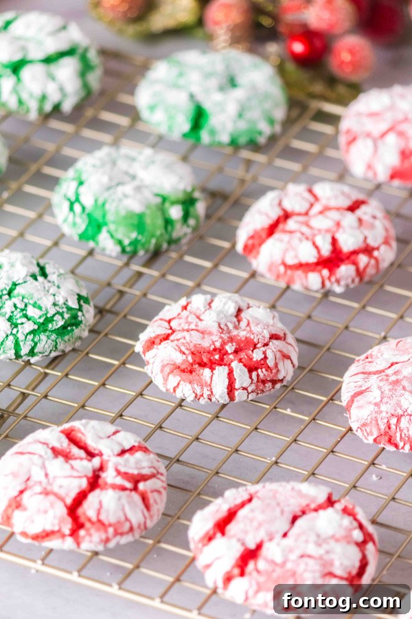 christmas crinkle cookies