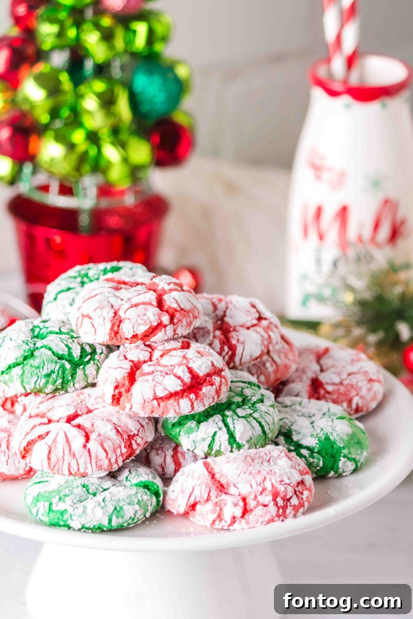 christmas crinkle cookies