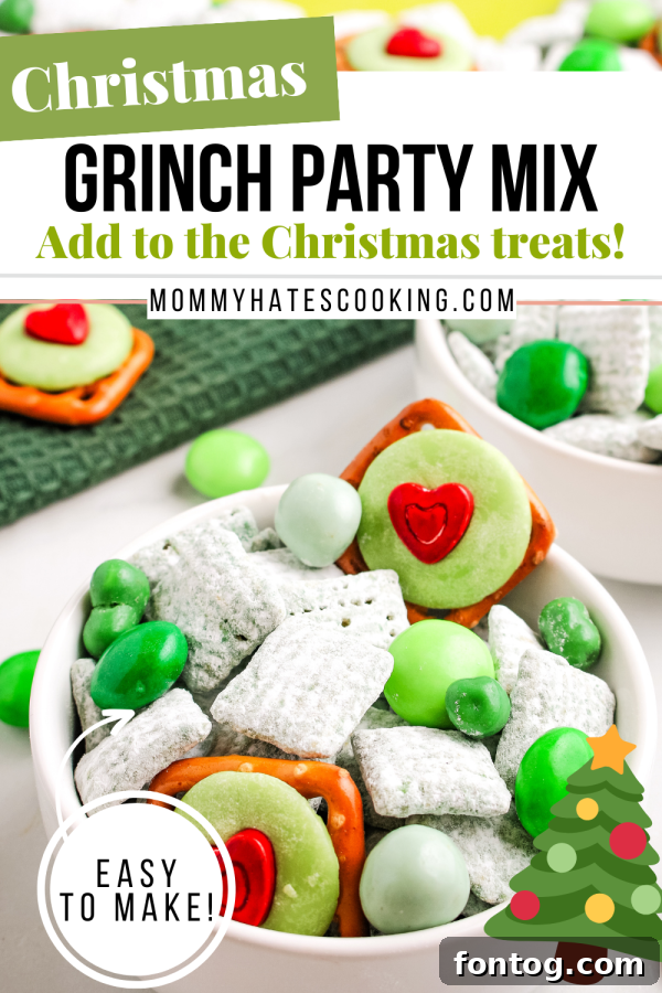 grinch snack mix