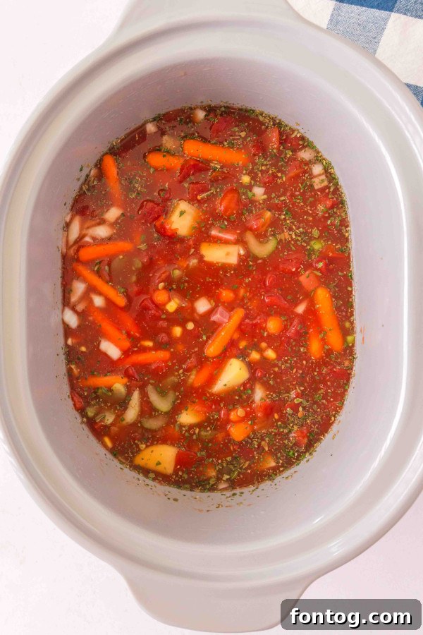 slow cooker ham and lentil soup