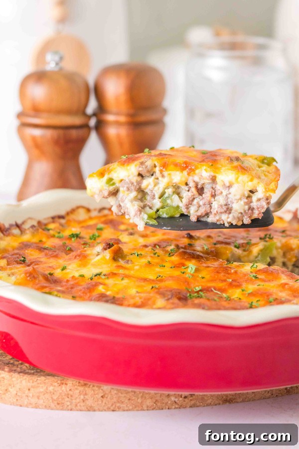 Homestyle Cheeseburger Pie 9 Finished gluten-free cheeseburger pie, golden brown and bubbling, fresh out of the oven