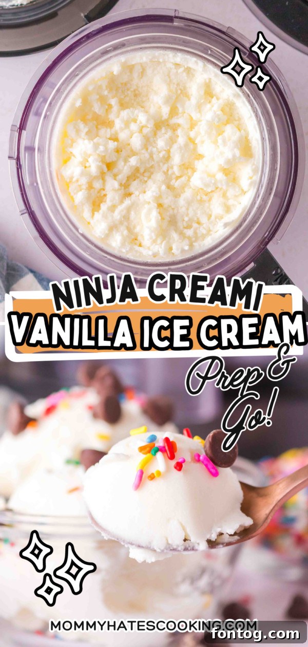 ninja creami vanilla ice cream