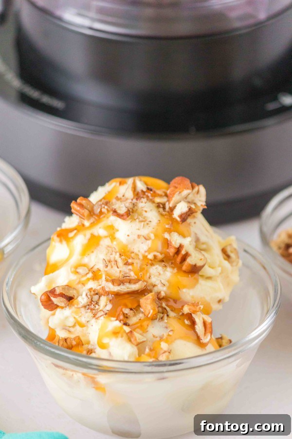 Ninja Creami Butter Pecan Bliss 10 Leftover Ninja Creami Butter Pecan Ice Cream in a pint with lid