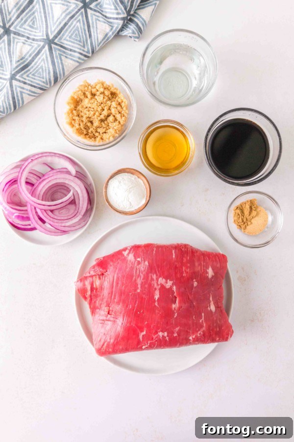 Slow Cooker Beef Teriyaki Ingredients
