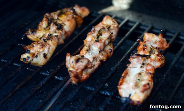 pellet grill barbecue chicken skewers