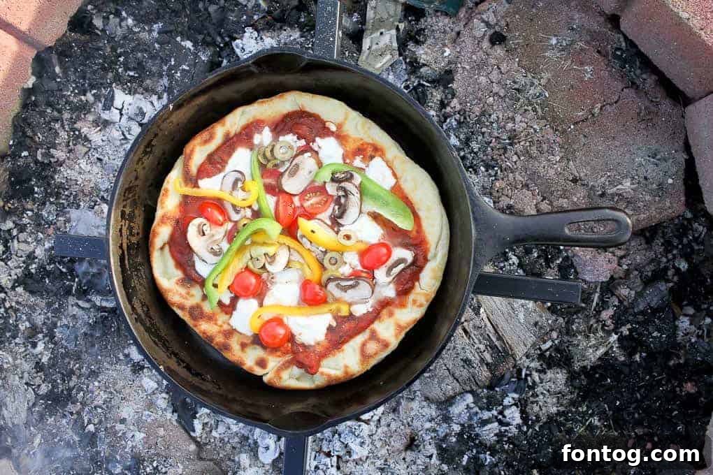 Campfire Pizza with Veggies
