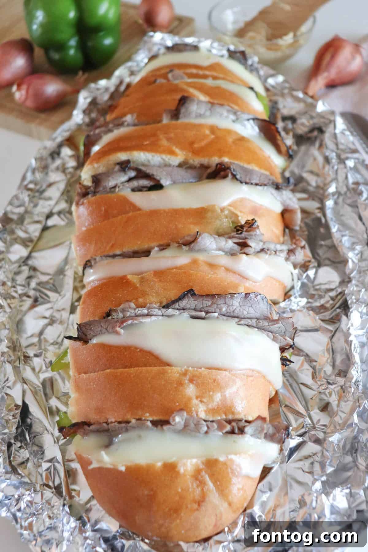 Campfire Philly Cheesesteak Sandwich