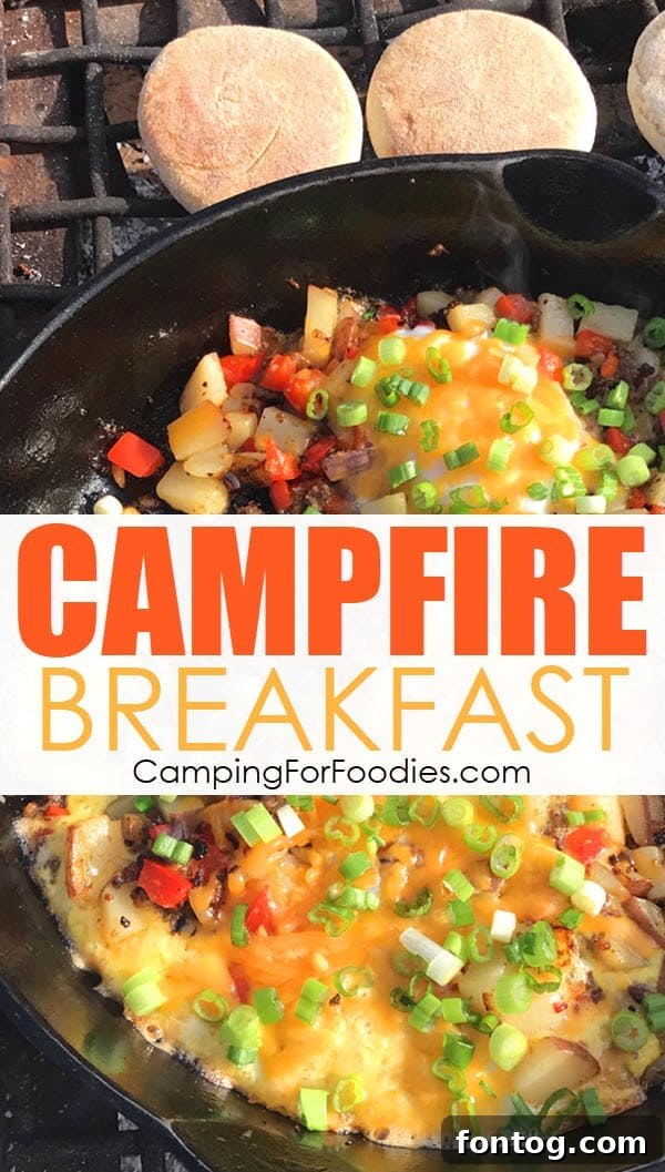 Cowboy Breakfast Skillet One Pot Campfire Breakfast