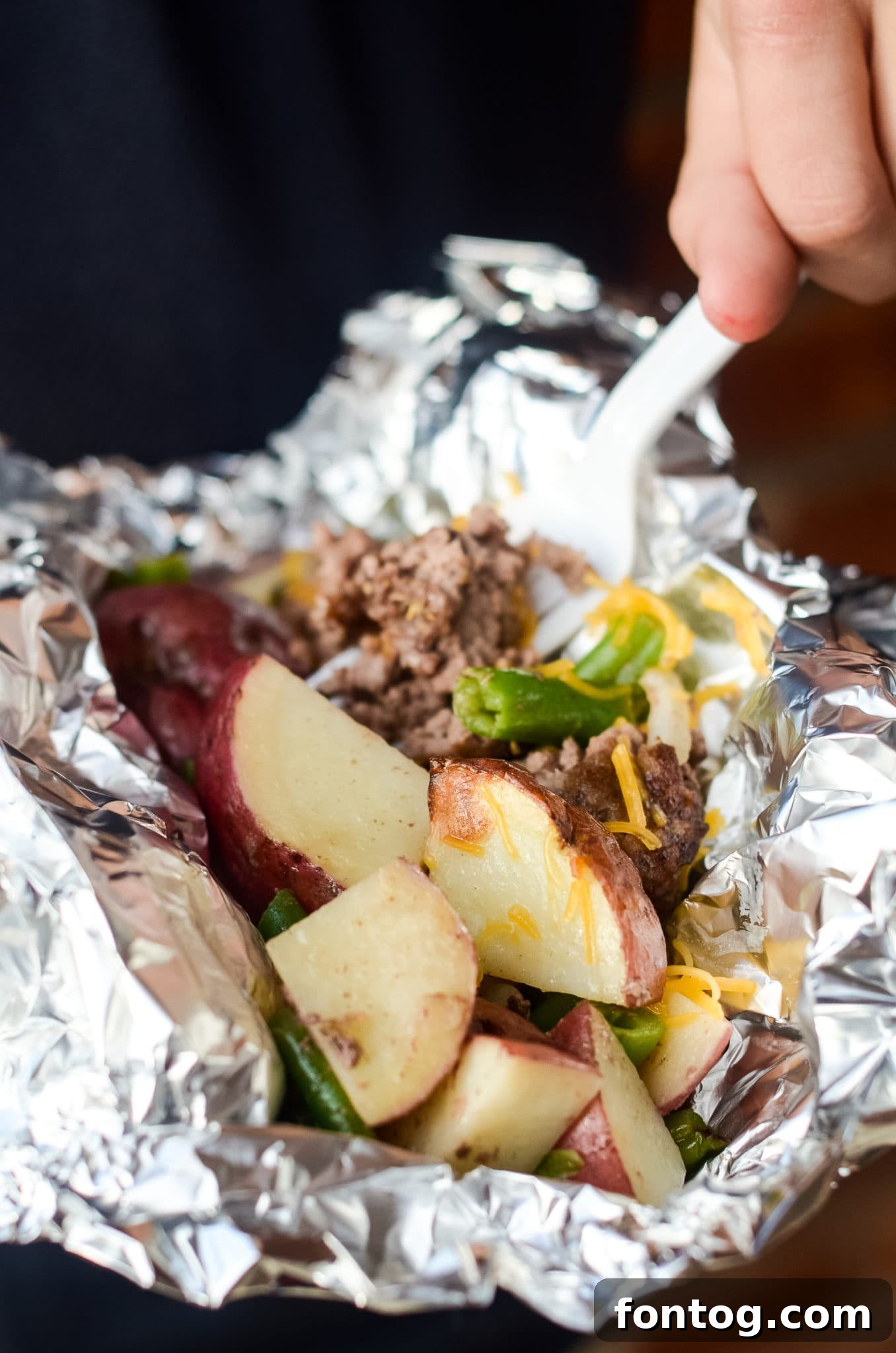 Campfire Hobo Dinner Foil Packets