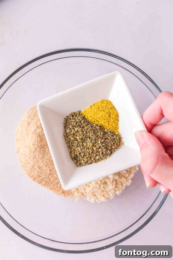 Ingredients for gluten-free shake and bake chicken laid out