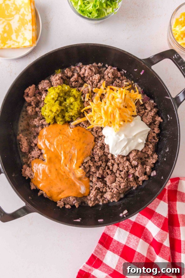 Gluten-free Big Mac Tater Tot Casserole, emphasizing fresh ingredients and healthy adaptations.