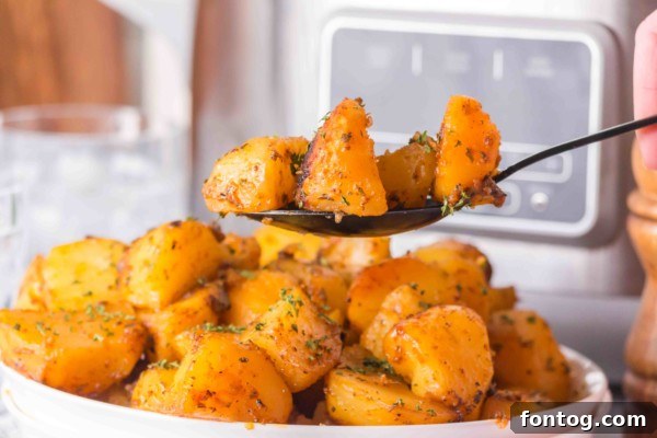 A delicious serving of slow cooker roasted potatoes
